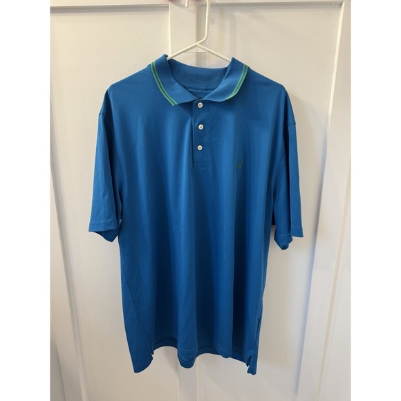 BROOKS BROTHERS T-Shirt Men's XXL (2XL) Short Sleeve Polo Loose Fit Blue Logo - Picture 5 of 9